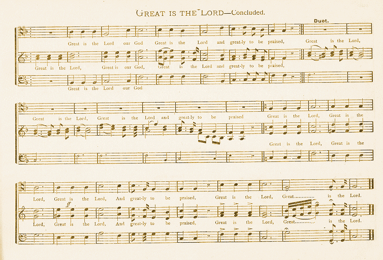 Great is the Lord, Part 2